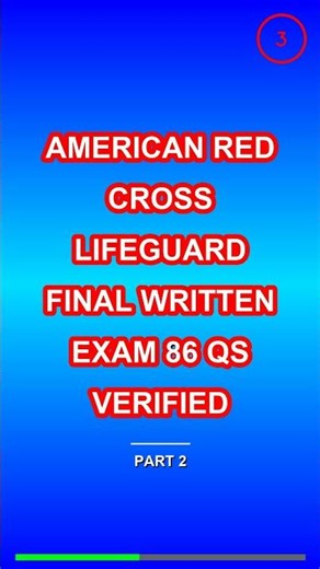 american red cross lifeguard final written exam 86