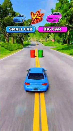 Big & Small Car Vs Barrel Blast Challenge #BeamNG #BeamNGdrive