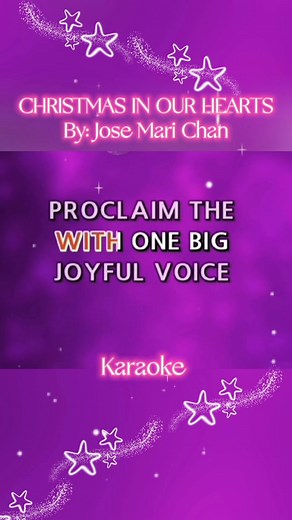 111K views · 2.4K reactions | CHRISTMAS IN OUR HEARTS Karaoke songs with lyrics  #karaoke #karaokeversion #musiclovers #nocopyrigthinfrigementintendedmusicbelongstotherigthfulowners | Maria Luz Laraga | Facebook