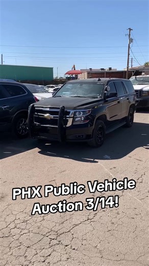 Phoenix Public Vehicle Auction Saturday, 3/14 at 8am MST! Live Public Preview Friday, 3/13 8am-4pm MST! Register And Bid Now at www.SierraAuction.com