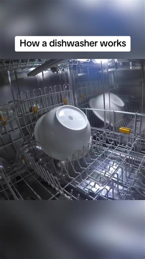 How a dishwasher works#washingdishes #fyp #usa | how does a dishwasher work