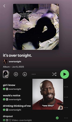 Favorite album ever: Over Tonight — nostalgia & peak moments