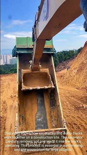 Earthmoving Simplified: Excavator Loading Dump Truck in Action!
