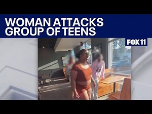 Woman arrested after pepper spraying group of teens
