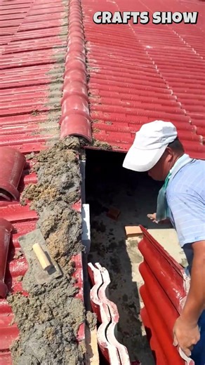 Process of Laying and Mortaring Roof Tiles
