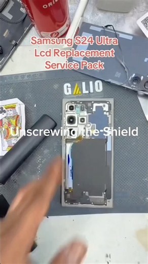 Samsung Galaxy S24 Ultra screen with a 100% original display? Watch this complete step-by-step#fyp