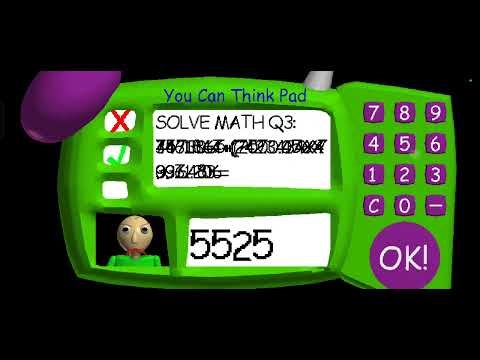 Playing Baldi Basics First TIME..