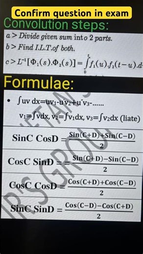 Convolution Theorem Trick | Laplace Exam Savior 🤯#engineeringmaths #laplacetransform