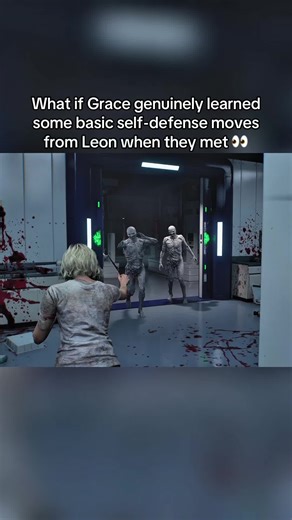 Here is gameplay of Grace actually using basic self-defense and weapons training that she learned from Leon when they met up. There wasn’t any formal martial arts training, but now Grace knows her way around a couple slick knife skills 👀 #residentevilrequiem #residentevil9 #residentevil #residentevil9requiem #re9