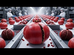Inside a Modern Pomegranate Factory: From Raw Pomegranates to Bottled Premium Juice (Full Process)