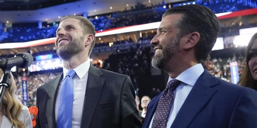 Eric and Donald Trump Jr. to Own Millions of Shares in New U.S. Manufacturing SPAC