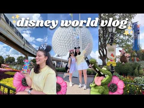 DISNEY WORLD VLOG! EPCOT, Flower & Garden, Guardians, Test Track, World Showcase! 🎢🌐