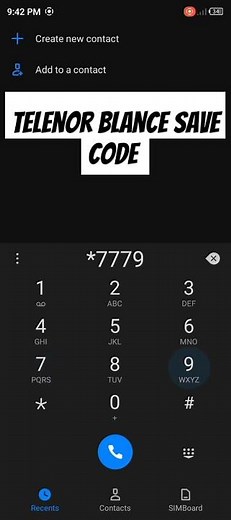 Telenor balance save code |How to Telenor balance save code|