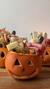 14K views · 1.9K reactions | Elevate your Halloween charcuterie by serving it in grapefruit jack-o’-lanterns. 燎 #charcuterie #halloween #hosting #cheese #pumpkins #food | PureWow | Facebook