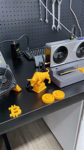 I Put Two New Partners on My Office Desk Bitcoin Miner