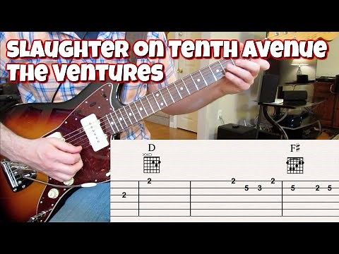 Slaughter on Tenth Avenue (Ventures cover with chords and tabs)