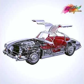 1955 Mercedes Benz 300SL The Gullwing That Changed Car History Forever! 😱#shorts #carshorts