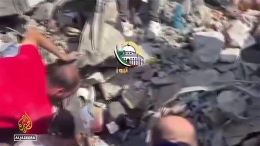 A Palestinian surivor in Al Bureij camp lost four children in an Israeli air attack, with their bodies still under rubble. Despite the ceasefire, limited rescue efforts continue as thousands remain missing in bombarded Gaza.  Al Jazeera’s @Hind_Gaza reports from the Gaza Strip.