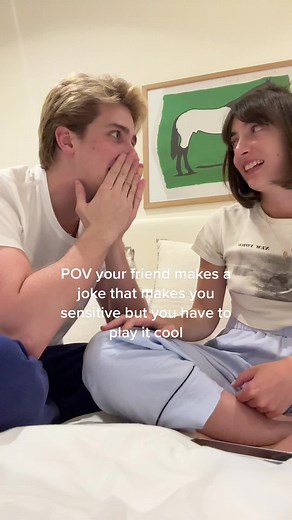 POV: Your Friend's Joke Makes You Laugh and Cringe