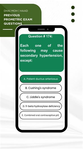 Prometric Exam Question #174 | MOH DHA HAAD DOH | For All Health Professionals 2025