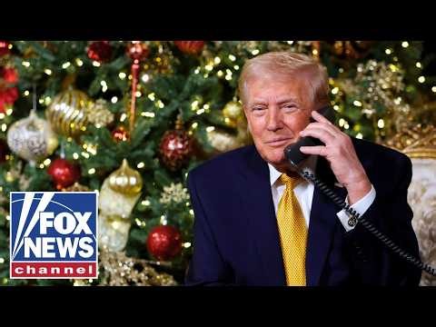 MUST-WATCH: Trump take calls from children tracking Santa