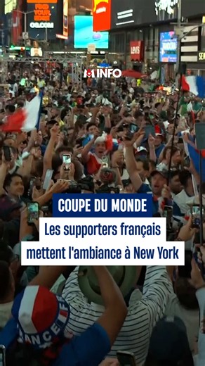 Avant même le premier match de l'Équipe de France dans cette Coupe du monde, les supporters français ont mis l'ambiance à Time Square, à New York. Lundi soir, ils étaient nombreux à donner de la voix sur la mythique place de Manhattan. Et l'ambiance sera encore plus festive ce mardi soir pour France - Sénégal.