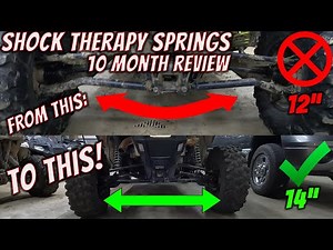 Shock Therapy Springs - How much will they sag? Install and 10 month 500 mile review!