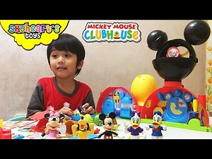 Kid playing with Mickey Mouse Clubhouse Toys for Kids Playtime Donald, Goofy, Pluto Disney Toys