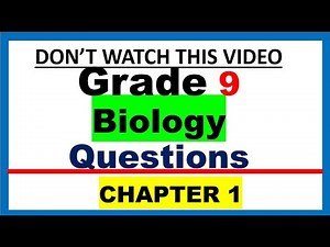 biology grade 9 Chapter 1 questions