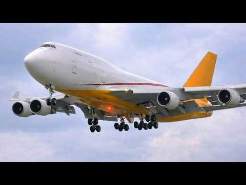 7 HEAVY B747 & A380 Landings into London Heathrow [EGLL]