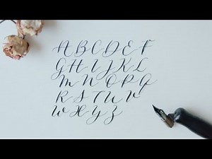 How to write in modern calligraphy - for beginners