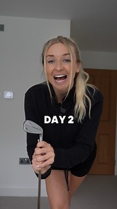 Improve your golf swing indoors ❄️ DAY 2 of homework week. This drill is great to see if you are starting your swing in the best possible way. To create a more repeatable swing you want to back the backswing and downswing as similar as possible (unless you have time to hit hundreds of balls each day) SO if we can get the take away moving in a neutral way it stands you in good stead to be able to repeat that on the downswing to. We want to keep the swing as simple as possible with less moving par