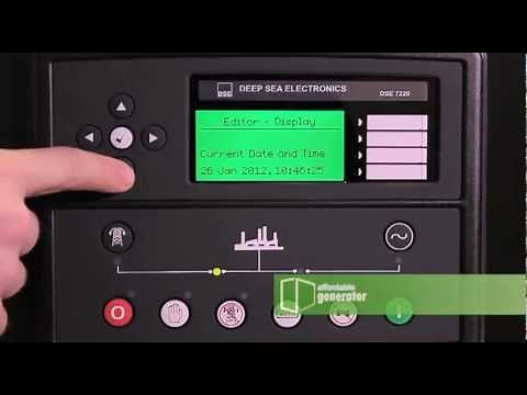 How to set the Date and Time on your Deep Sea 7220 digital controller