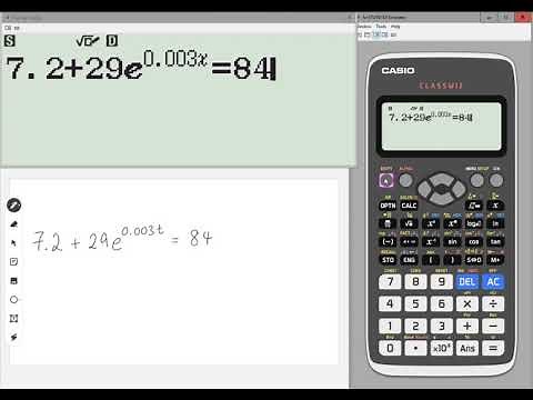 Classwiz How-To: Solving an Exponential Equation
