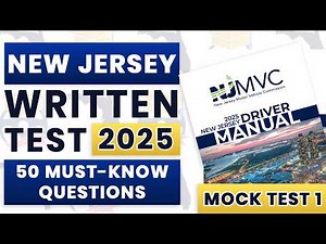 New Jersey Permit Test 2025 | MVC Written Test Practice | NJ MVC Permit Test & Written Exam