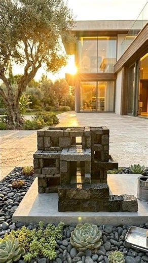 Machining Volcanic Basalt Rubble Into A Luxury Miniature Villa