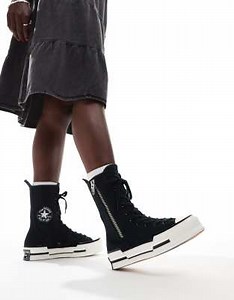 Converse Chuck 70 Plus X-Hi boots in black | ASOS