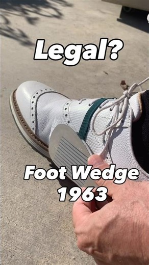 Foot Wedge from 1963. Golf Novelty #golf #golfer #golfequipment