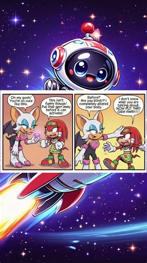 Rouge and Knuckles - Travel through Time TG #comics #shorts