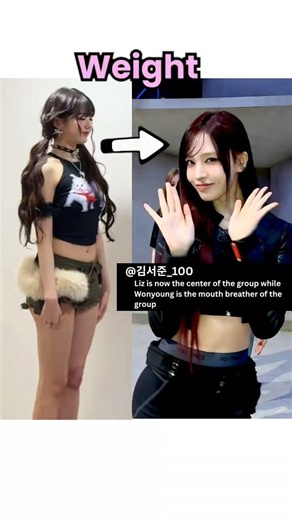 Ive Wonyoung Weight Compared With Liz Fans Reaction