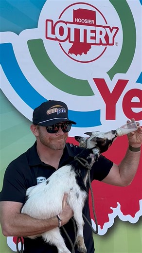 Fueling future winners one bottle at a time 🐐 Conor Daly Hoosier Lottery | Indiana State Fairgrounds & Event Center