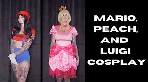 Ass cheeks hang out in both Mario and Luigi outfit- as well as side and underboob - YTboob