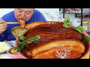 Super Satisfying Pork Recipe, Chinese Special Pork Belly With Sauerkraut | Mukbang Eating