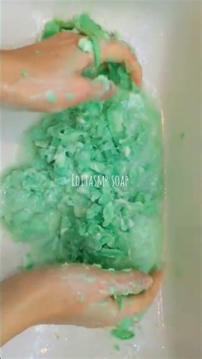 soaked soaps 🧼 make foam with sponge 🧽🧽