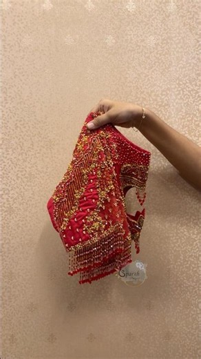 This luxurious bridal blouse by Sparsh Designers❤️ #bridalcharm #fashion