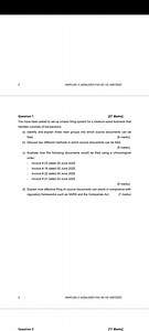Question 1You have been asked to set up a basic filing system ... | Filo