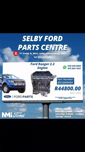 NMI Selby Ford & Mazda Parts Centre on Reels