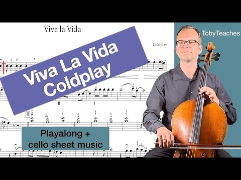 Viva La Vida - Coldplay | Cello Sheet Music | Cello Cover | Playback | Cello Practice