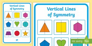 Vertical Lines of Symmetry Display Poster KS1 Year 2