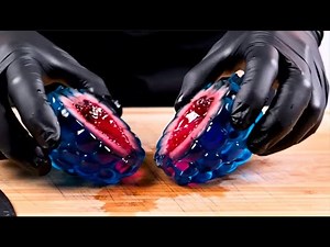 Glass Fruit Cutting AI ASMR | Relax and Unwind with Soothing Sounds of Various Glass Cutting Fruit